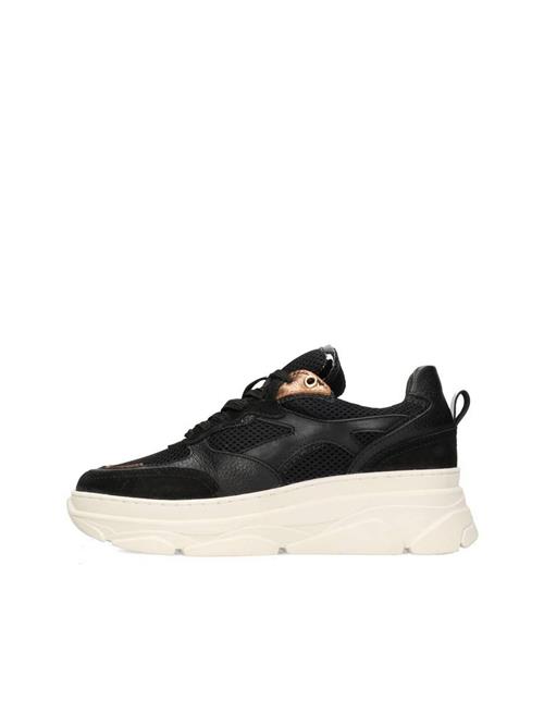 Se PS Poelman Sneaker low 'Jana'  guld / sort ved About You