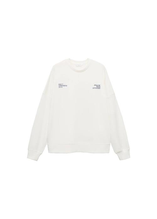MANGO TEEN Sweatshirt 'Think'  marin / offwhite