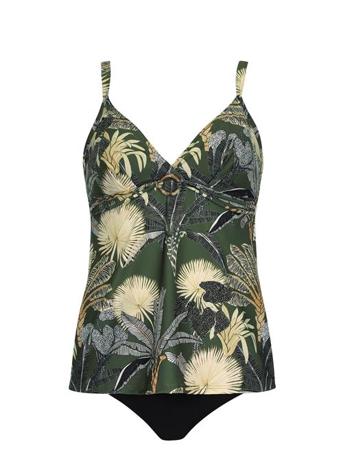 SUNFLAIR Tankini  chamois / mørkegrøn / sort / offwhite