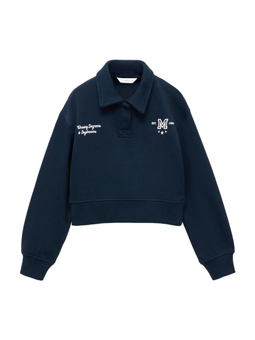 MANGO KIDS Sweatshirt 'TENISET'  navy / hvid