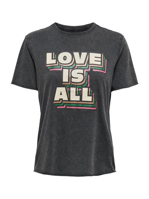 ONLY Shirts 'ONLLUCKY'  basalgrå / grøn / lys pink / hvid