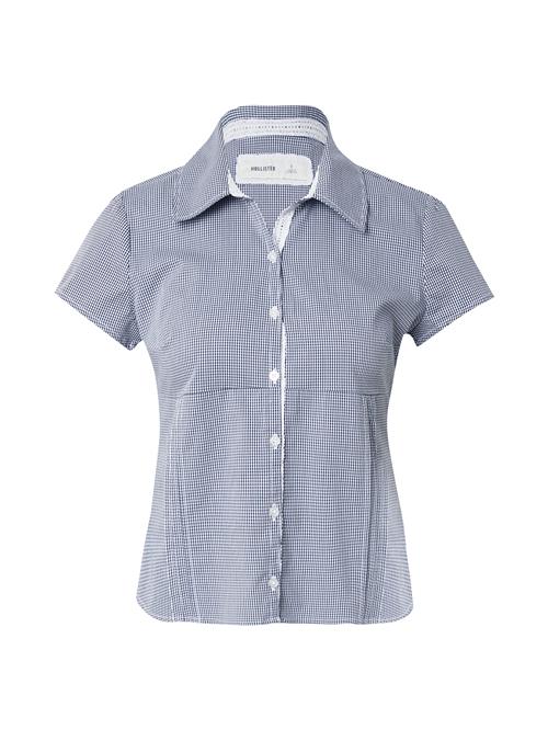 HOLLISTER Bluse  navy / hvid