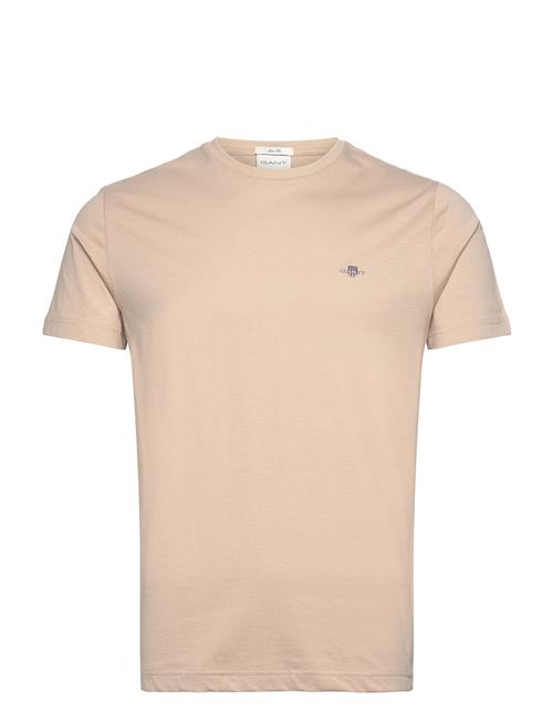 Slim Shield Ss T-Shirt GANT Beige