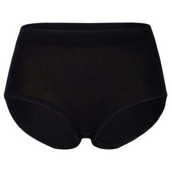 Pierre Robert Trusser High Waist Cotton Brief Sort bomuld Medium Dame
