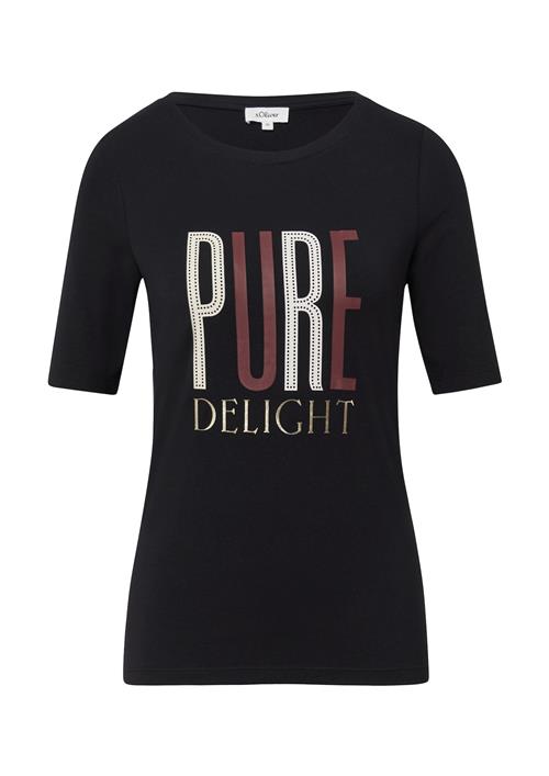 s.Oliver Shirts  rustbrun / guld / sort / hvid
