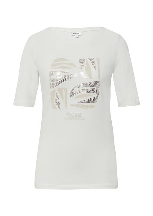 s.Oliver Shirts  beige / hvid