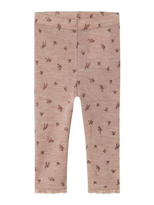 NAME IT Leggings 'NBFWang'  taupe / oliven / magenta