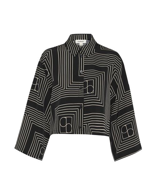 SOAKED IN LUXURY Bluse  sort / hvid