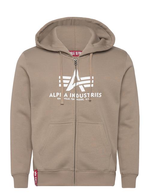 Basic Zip Hoodie Alpha Industries Beige