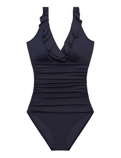 Se Lrl Ess. Ruffle Surplice U/W Tank S Lauren Ralph Lauren Swimwear Black ved Booztlet