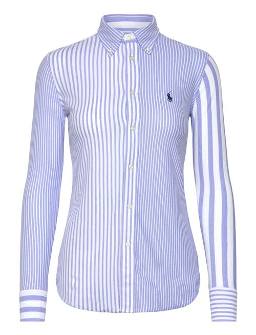 55/2 Oxford Mesh-Knt-Shirt Polo Ralph Lauren Blue