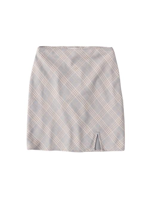 Abercrombie & Fitch Nederdel  beige / grå / hvid