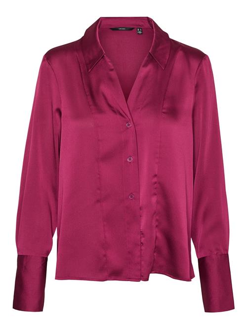 VERO MODA Bluse 'Tam Tonja'  rødviolet