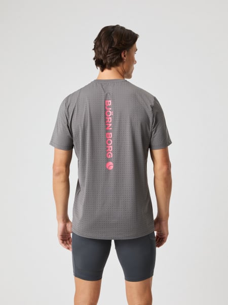 Björn Borg Borg Performance Perforated T-shirt Grå, S