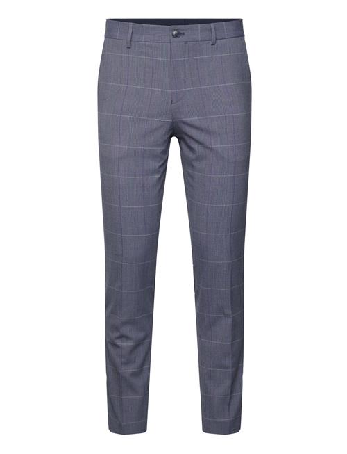 Slhslim-Liam Blue Check Trs Flex Selected Blue