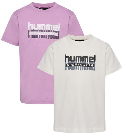 Hummel T-shirts - 2- pak - hmlTukas - Smoky Grape/Marsmallow