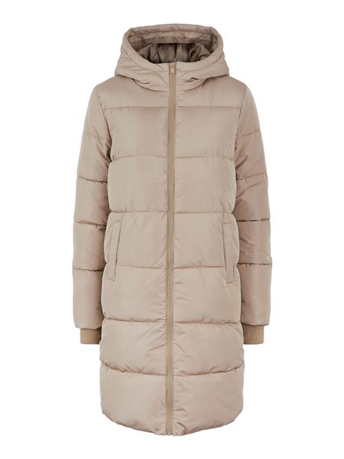 PIECES Vinterfrakke 'Bee'  lysebeige