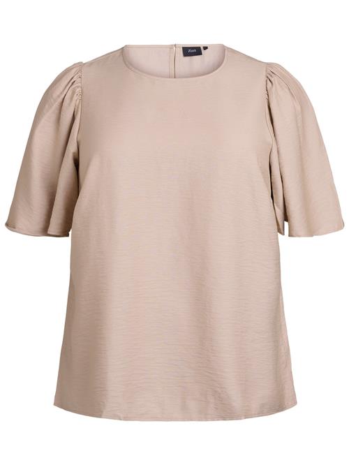 Zizzi Bluse 'CAERINA'  taupe