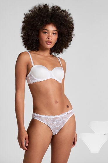 Hunkemöller Angie trusser, pakke med 2 stk. hvid