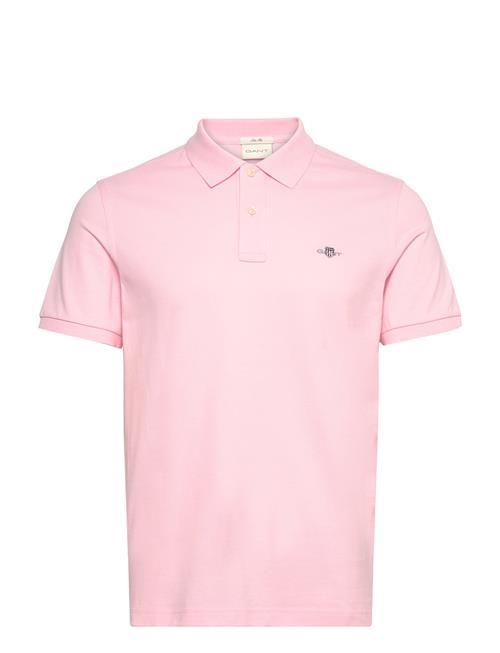 Slim Shield Ss Pique Polo GANT Pink