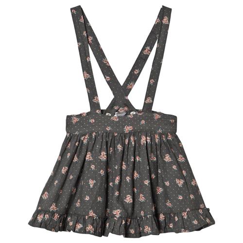 Tocoto Vintage Flower Print Pinafore Mørkebrun 10 Y    10 år  kvinde