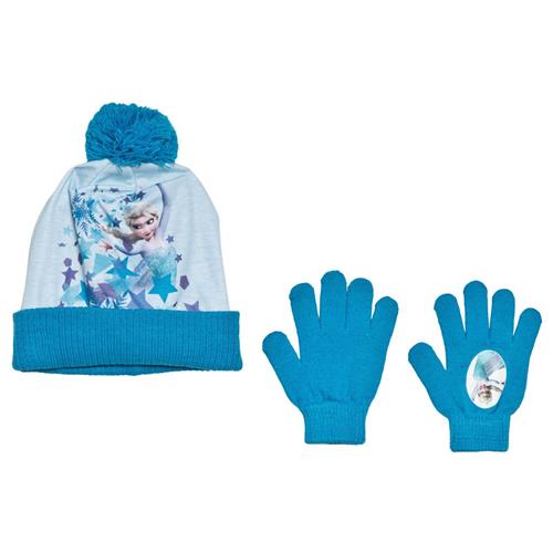 Disney Disney Frozen Hat and Glove Set Blue 3-6 Y    3-6 år  kvinde