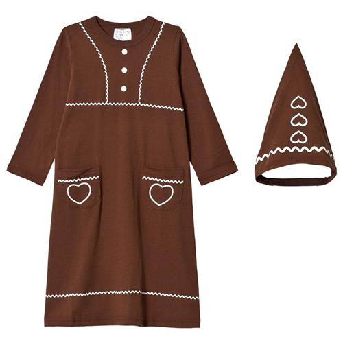 Christmas Kids Gingerbread Costume Brown 86/92 cm    86/92 cm  unisex