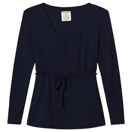 Mom2moM Wrap Top Navy XL    XL  kvinde