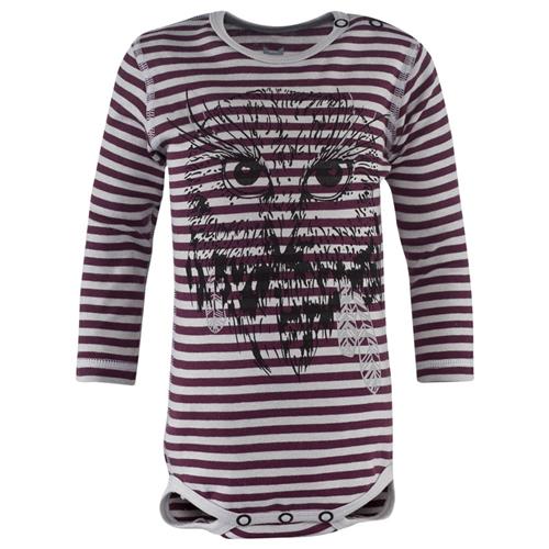 Hebe Striped Bodysuit with Print 86/92 cm    86/92 cm  Unisex