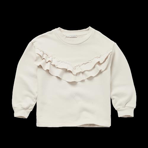 Sproet and Sprout Flæset Sweatshirt Elfenben 3 Y  Creme  3 år  kvinde