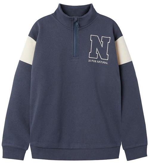 Name It Bluse - NkmDenno - Half Zip - Ombre Blue