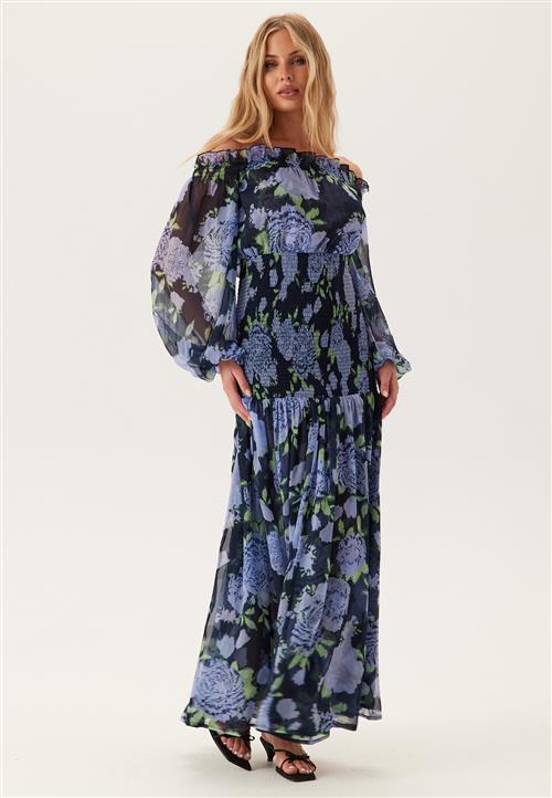 Bubbleroom Occasion Smock Off Shoulder Maxi Dress