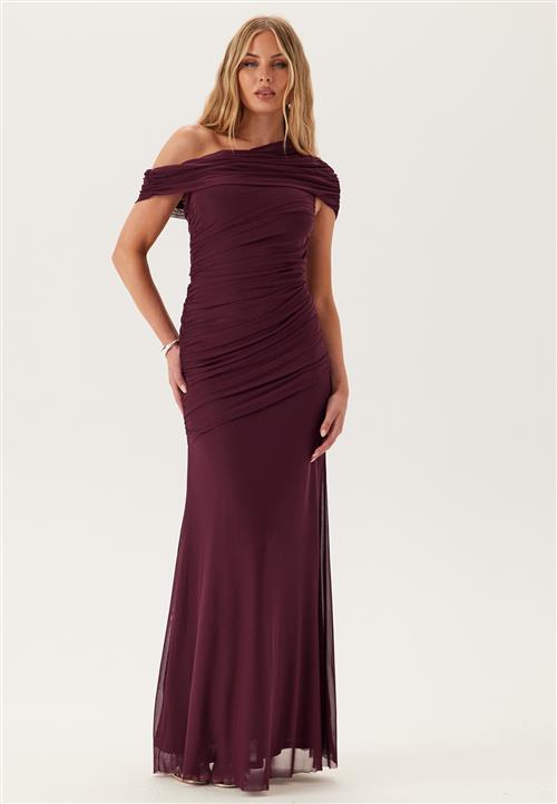 Bubbleroom Occasion Off Shoulder Mesh Gown