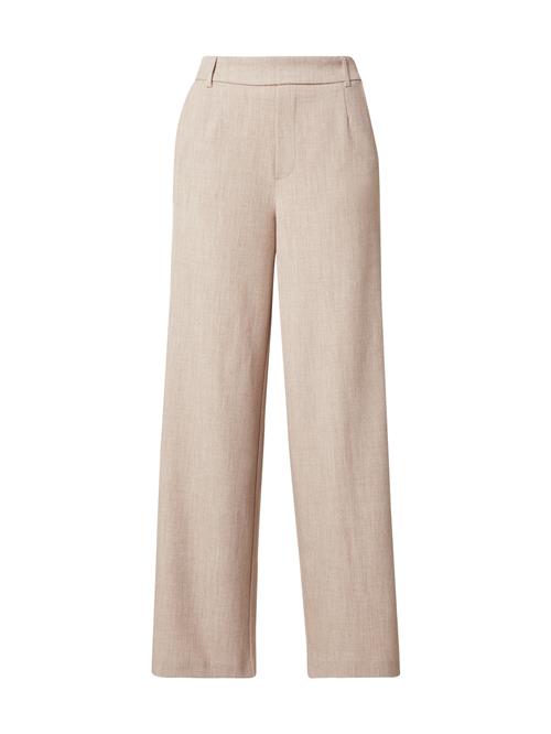 VILA Bukser med lægfolder 'VIVARONE'  beige-meleret