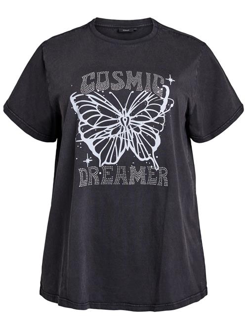 Zizzi Shirts 'EVIBA'  grå / mørkegrå / sølv