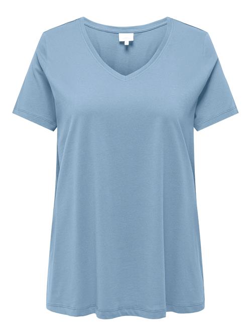 Carbonnie Life S/S V A-Shape Tee Noos ONLY Carmakoma Blue