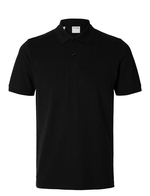 Slhslim-Atlas Ss Polo Selected Black