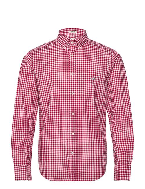 Reg Classic Poplin Gingham Shirt GANT Red