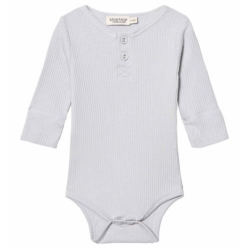 MarMar Copenhagen Rib Babybody Lyseblå 2 Months    2 måneder  Unisex