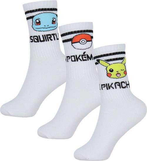 Name It Strømper - 3-Pak - Pokemon - NkmMilton - Bright White/3P