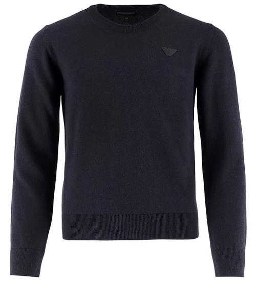 Emporio Armani Bluse - Strik - Uld/Bomuld - Blue Navy