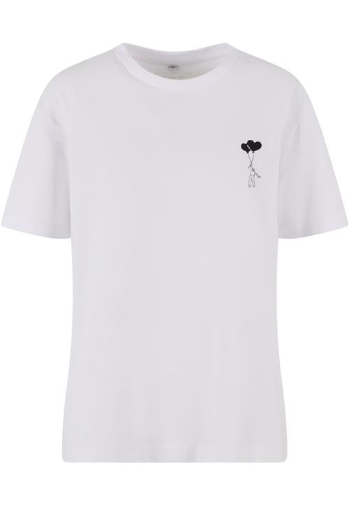 Miss Tee Shirts 'Love In The Air'  sort / hvid