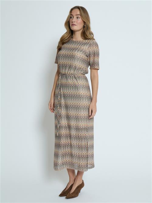 Peppercorn Kjole 'Theresa'  navy / gul / mint / orange