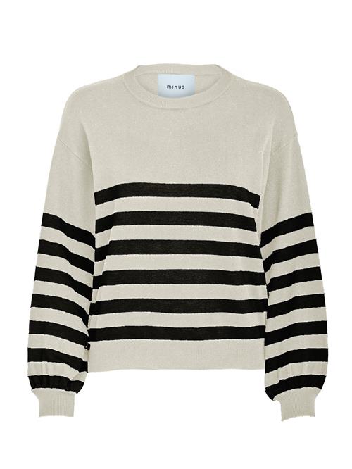 minus Pullover 'Perla'  grå / sort