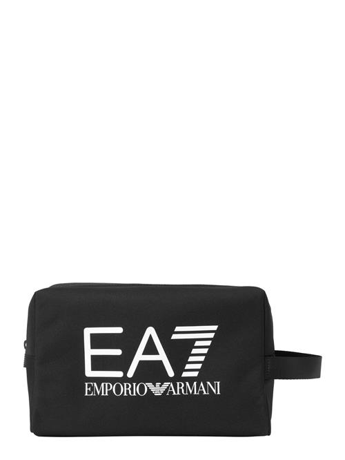 EA7 Emporio Armani Toilettaske  sort / hvid