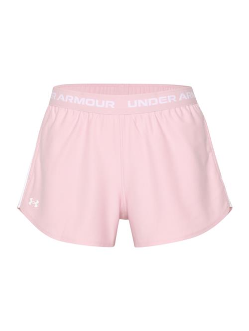 UNDER ARMOUR Sportsbukser 'Play Up'  lys pink / hvid