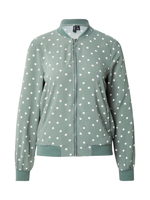 VERO MODA Overgangsjakke 'VMCOCO'  mørkegrøn / hvid
