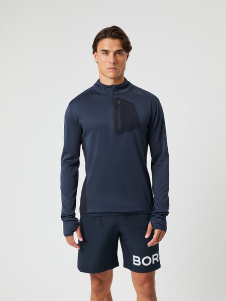 Björn Borg Borg Fleece Midlayer Marineblå, S