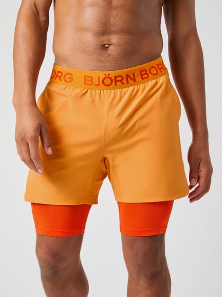 Björn Borg Borg 2 In 1 Shorts Orange, S