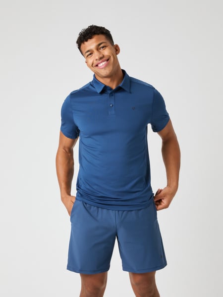 Björn Borg Ace Mesh Panel Polo Shirt Blå, S